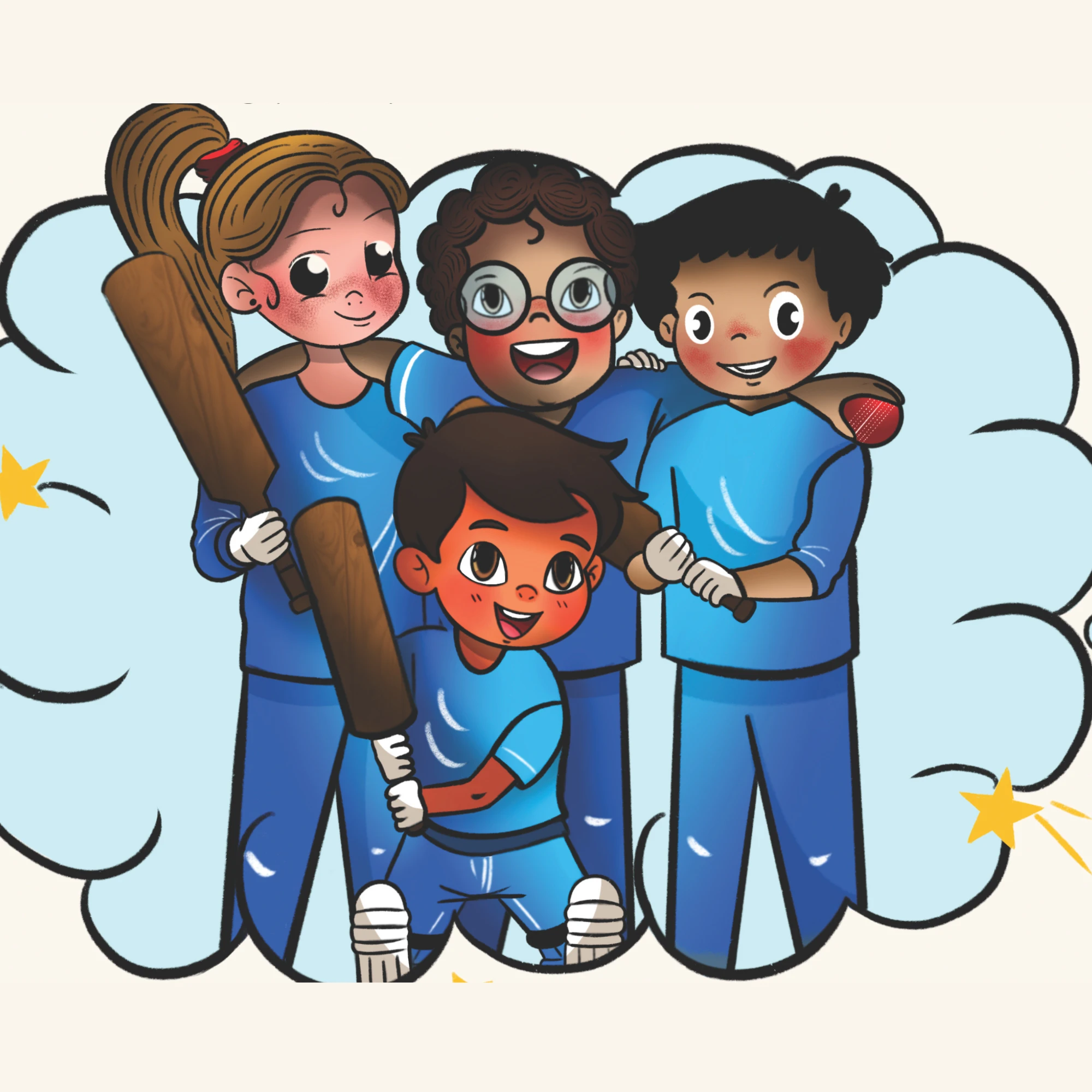 Home 13 Sam and Sophie love Cricket